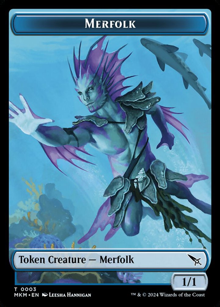 Merfolk Token (Blue 1/1)