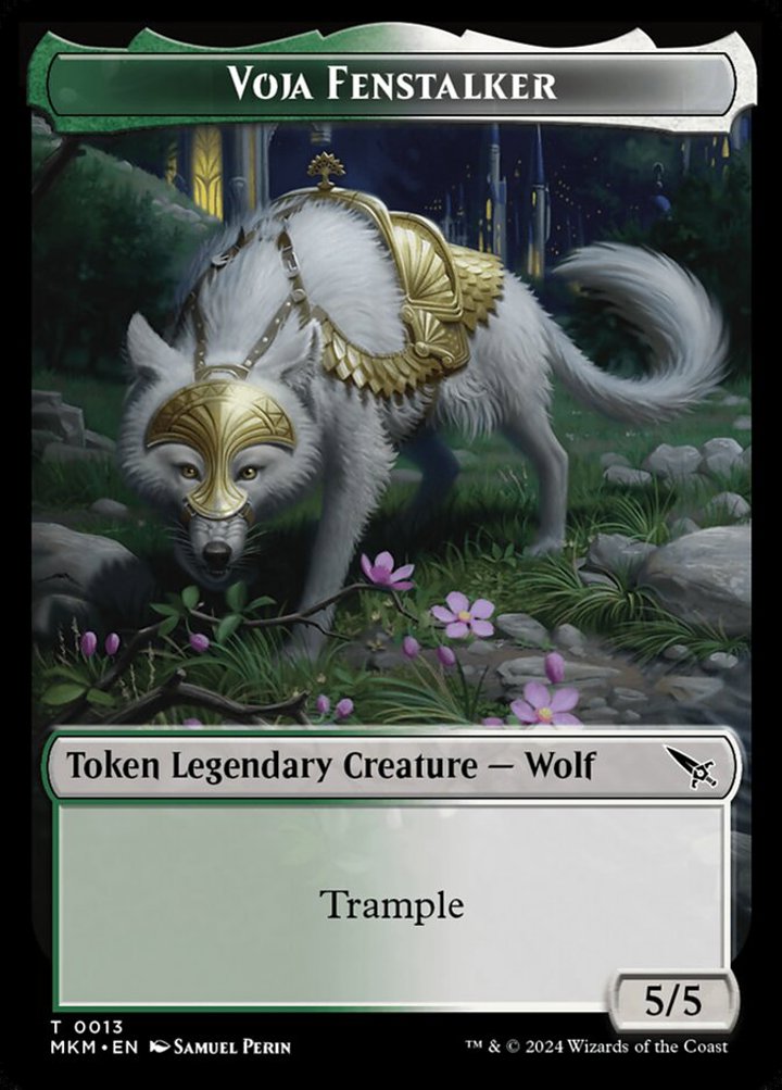 Voja Fenstalker Token (Green and White 5/5)
