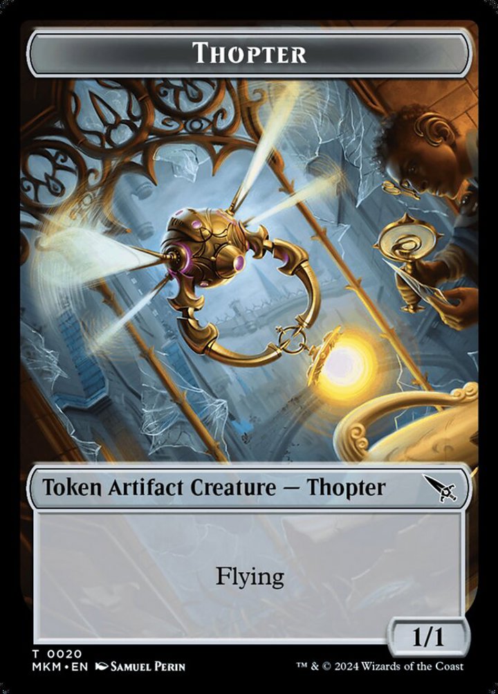 Thopter Token (A 1/1) // Rhino Warrior Token (G 4/4)