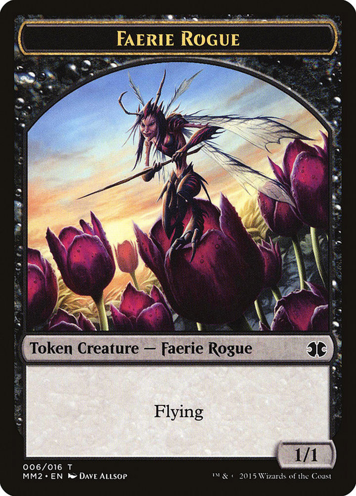 Faerie Rogue Token (Black 1/1)