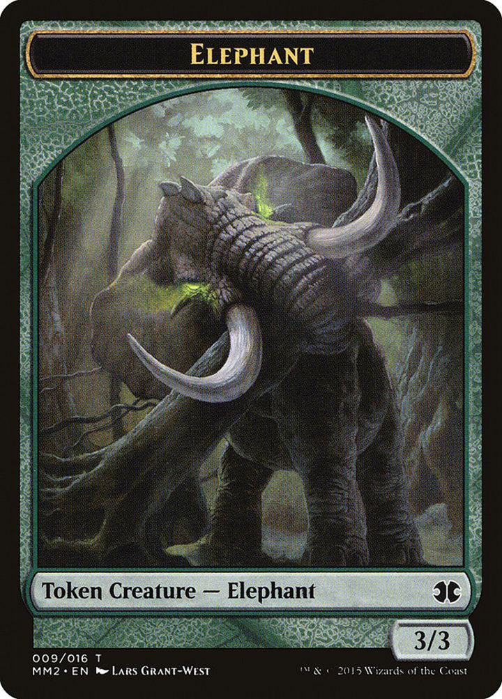 Elephant Token (Green 3/3)