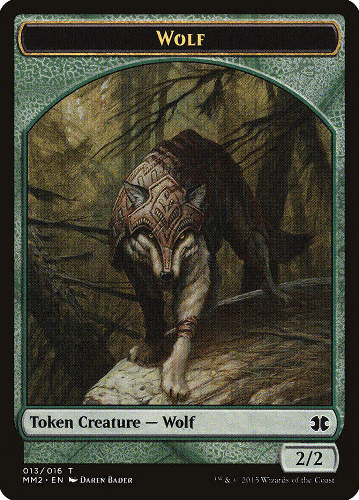 Wolf Token (Green 2/2)