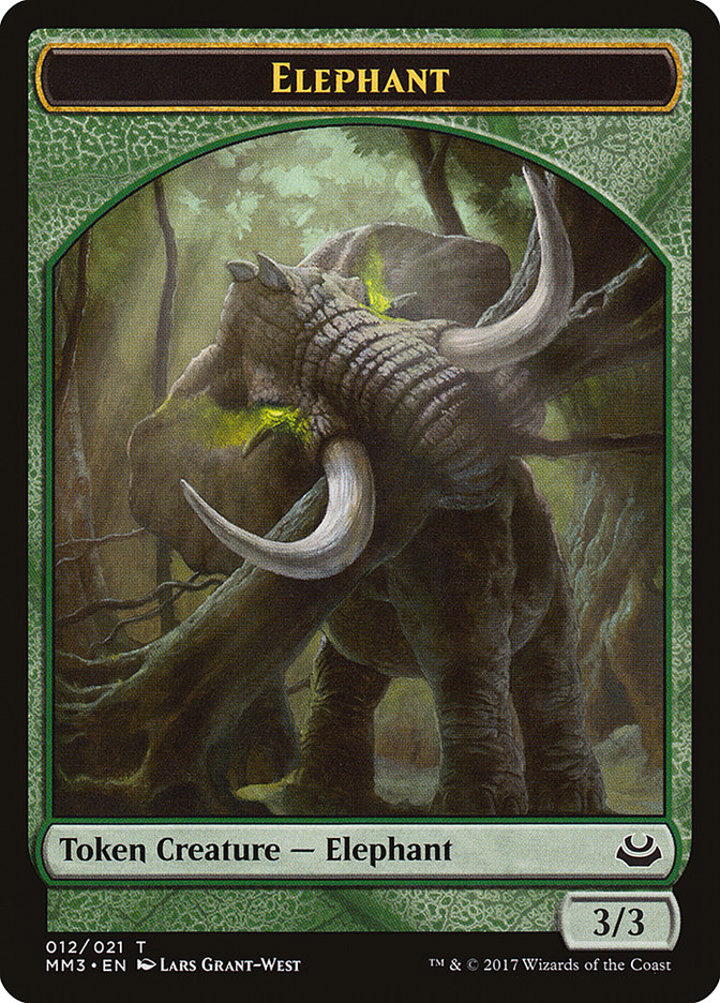 Elephant Token (Green 3/3)