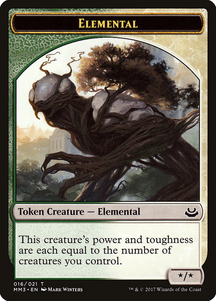 Elemental Token (Green and White */*)