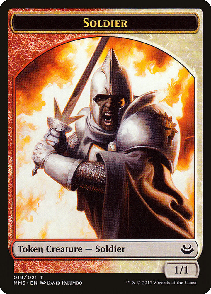 Soldier Token (Red and White 1/1)
