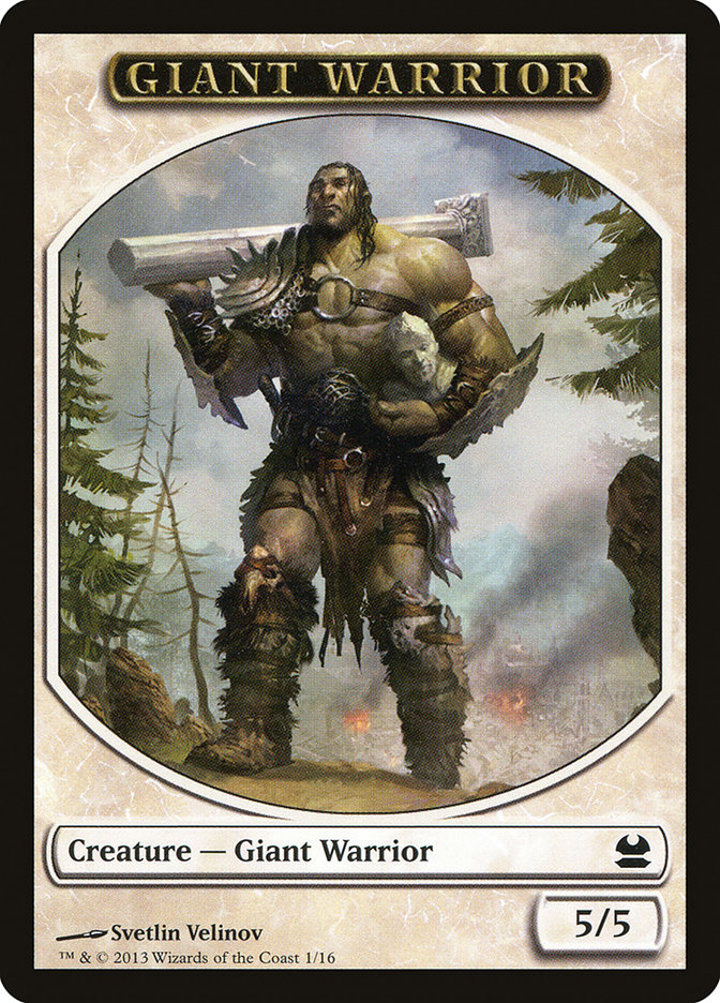 Giant Warrior Token (White 5/5)