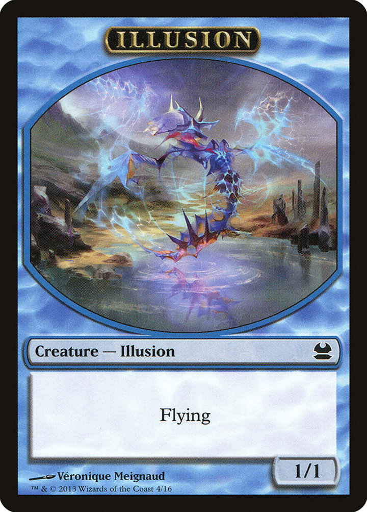 Illusion Token (Blue 1/1 Flying)