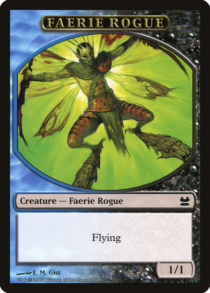 Faerie Rogue Token (Blue and Black 1/1)