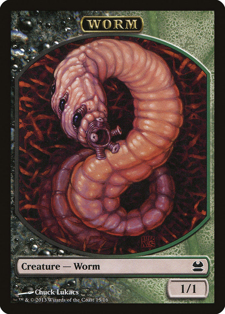 Worm Token (Black and Green 1/1)