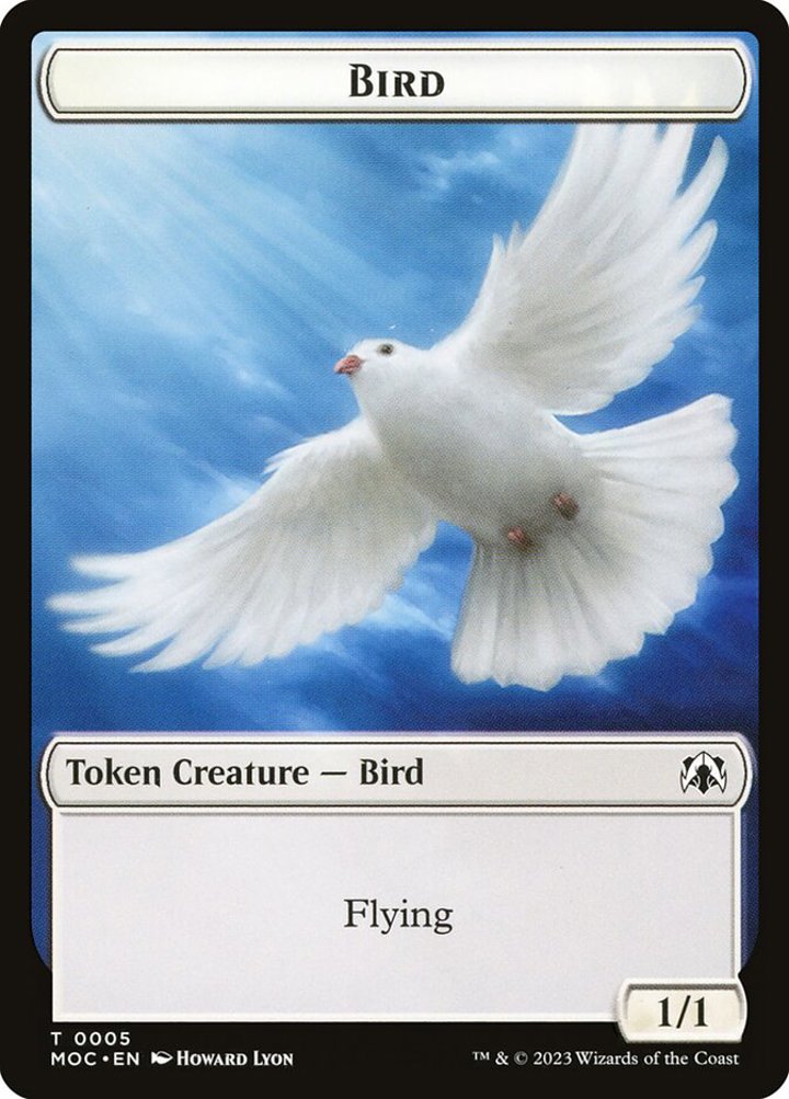 Bird Token (W 1/1) // Kobolds of Kher Keep Token (R 0/1)