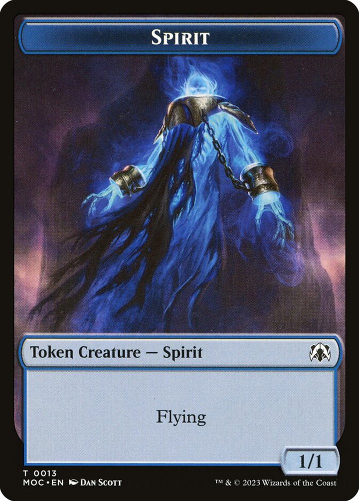 Spirit Token (W 1/1) // Spirit Token (U 1/1)