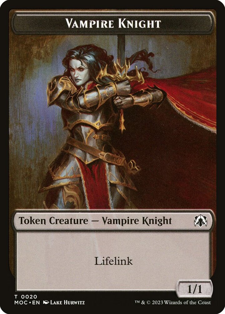 Soldier Token (W 1/1) // Vampire Knight Token (B 1/1)
