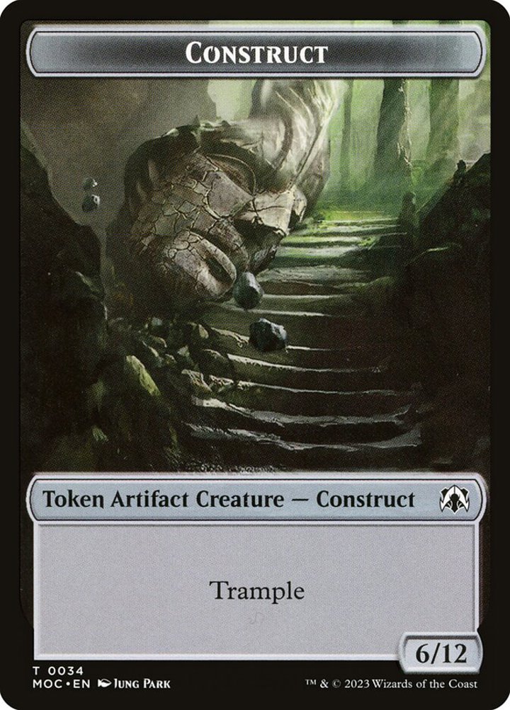 Phyrexian Golem Token (A 3/3) // Construct Token (A 6/12)