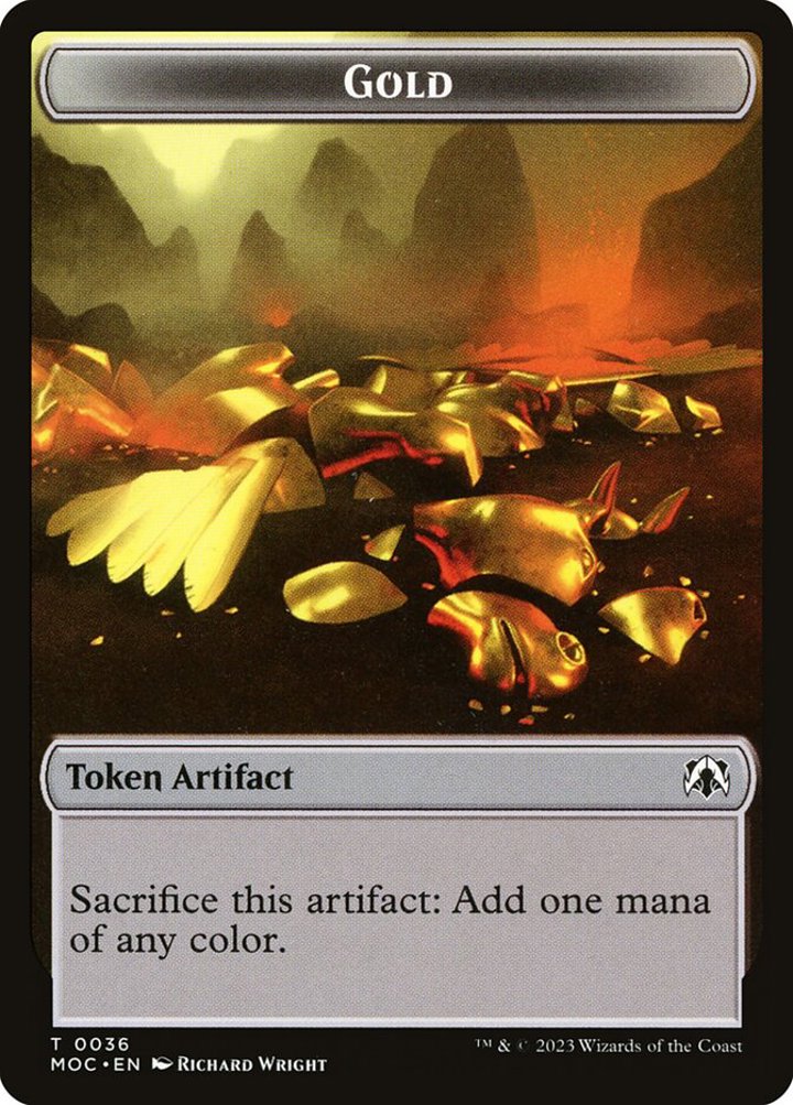 Thopter Token (U 1/1) // Gold Token