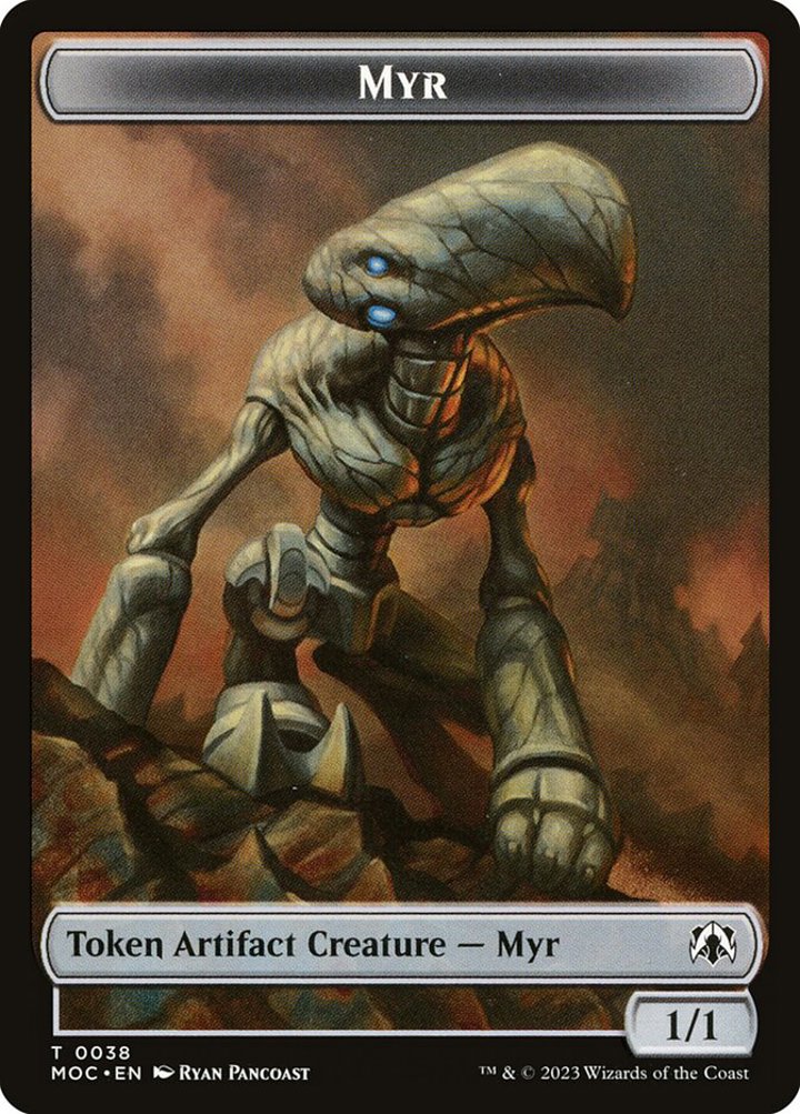 Phyrexian Germ Token (B 0/0) // Myr Token (A 1/1)