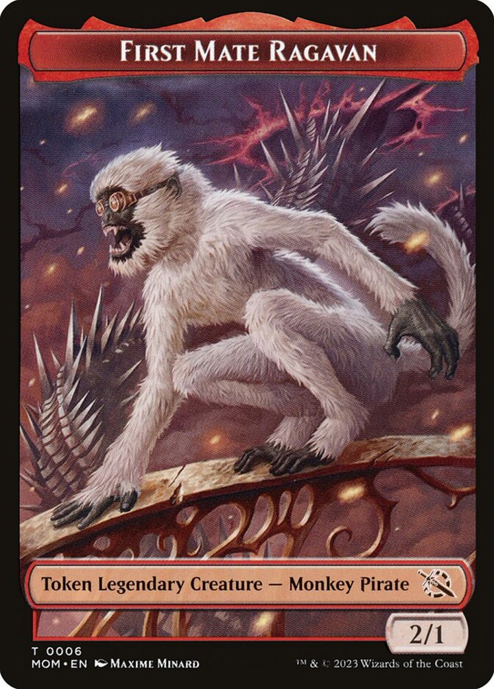 First Mate Ragavan Token (Red 2/1)