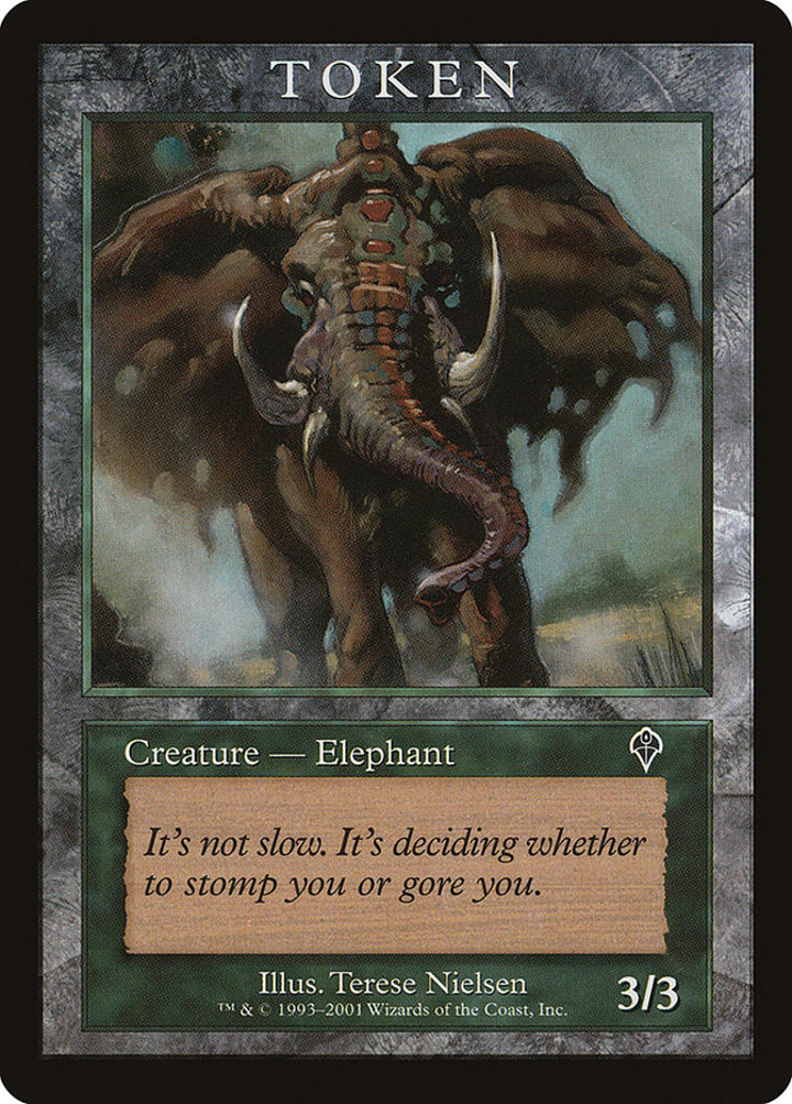 Elephant Token (Green 3/3) (V.1)