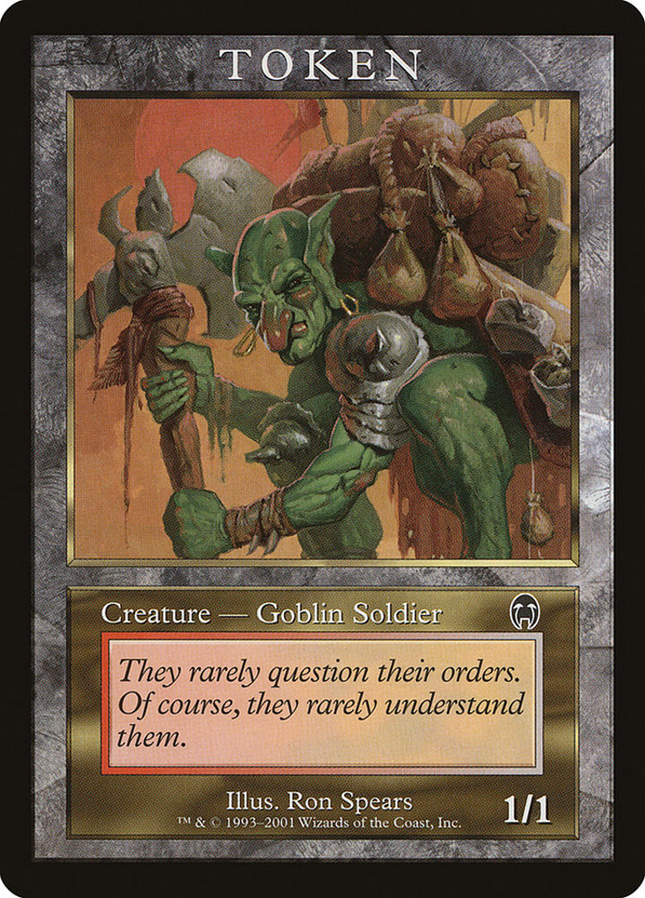 Goblin Soldier Token (Red and White 1/1)
