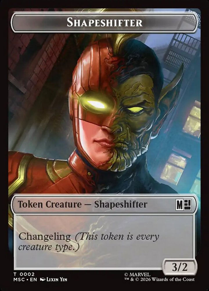 Shapeshifter Token (C 3/2) // Villain Token (B 2/1) (V.1)