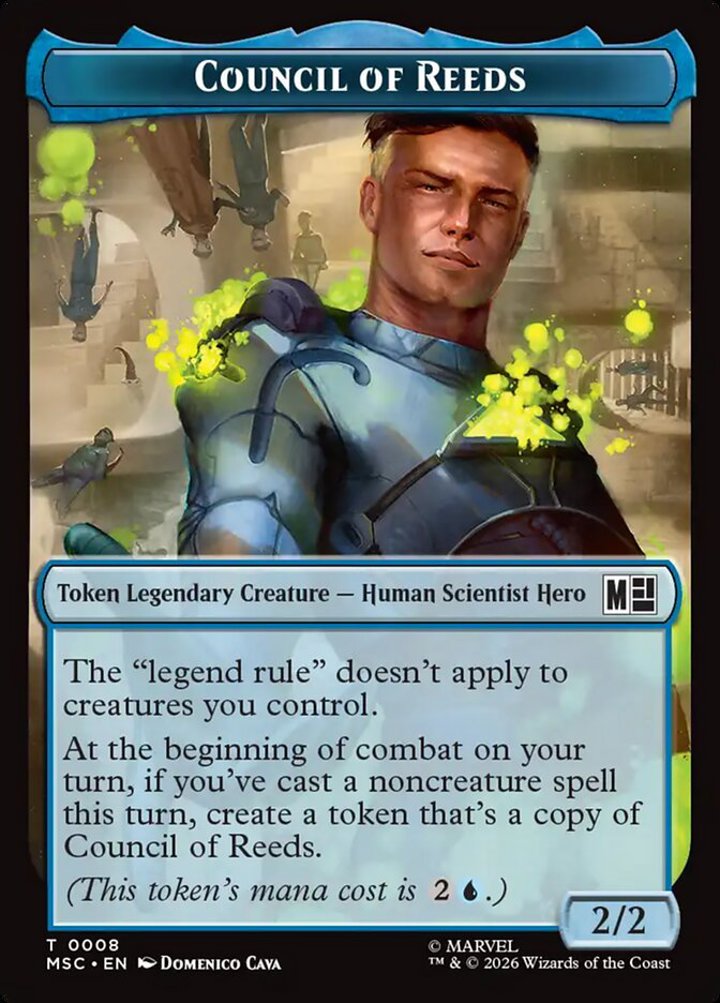 Council of Reeds Token (U 2/2) // Merfolk Token (U 1/1) (V.1)