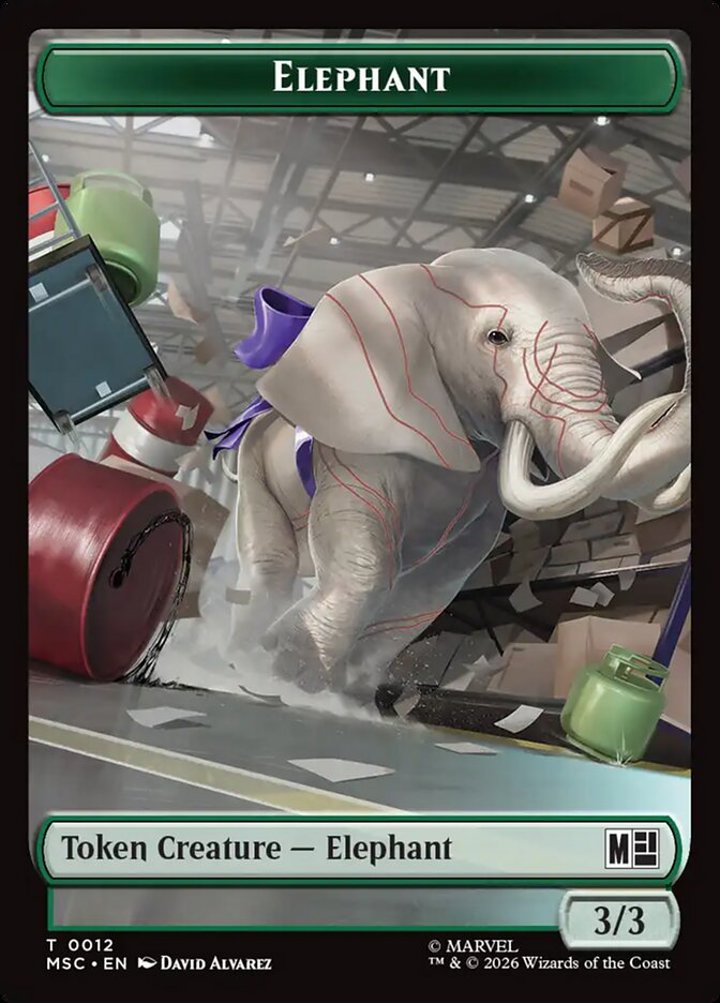 Elephant Token (G 3/3) // Rhino Token (G 4/4) (V.1)