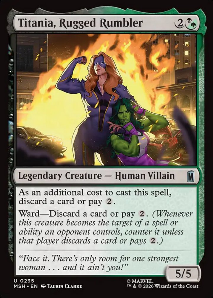 Titania, Rugged Rumbler