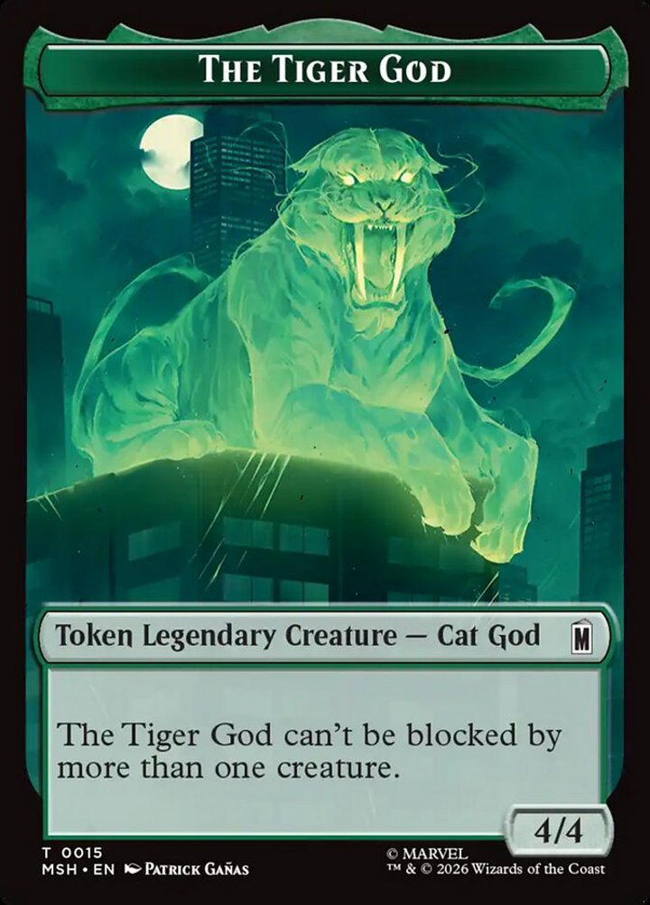 The Tiger God Token (G 4/4) // Sturdy Shield Token