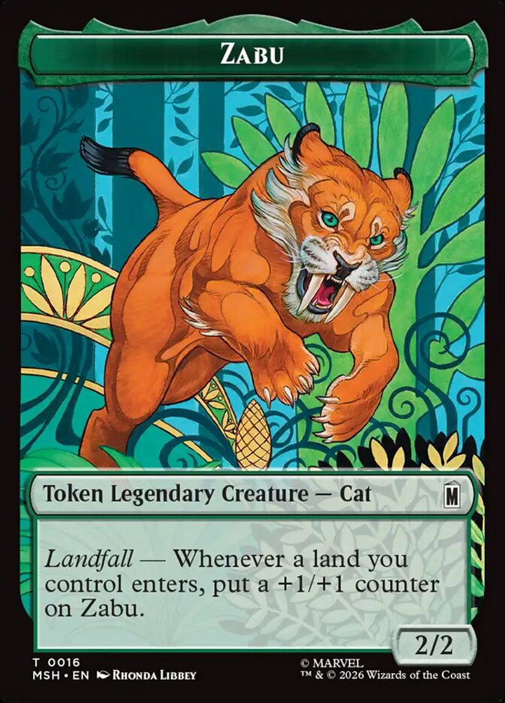 Redwing Token (U 1/1) // Zabu Token (G 2/2)