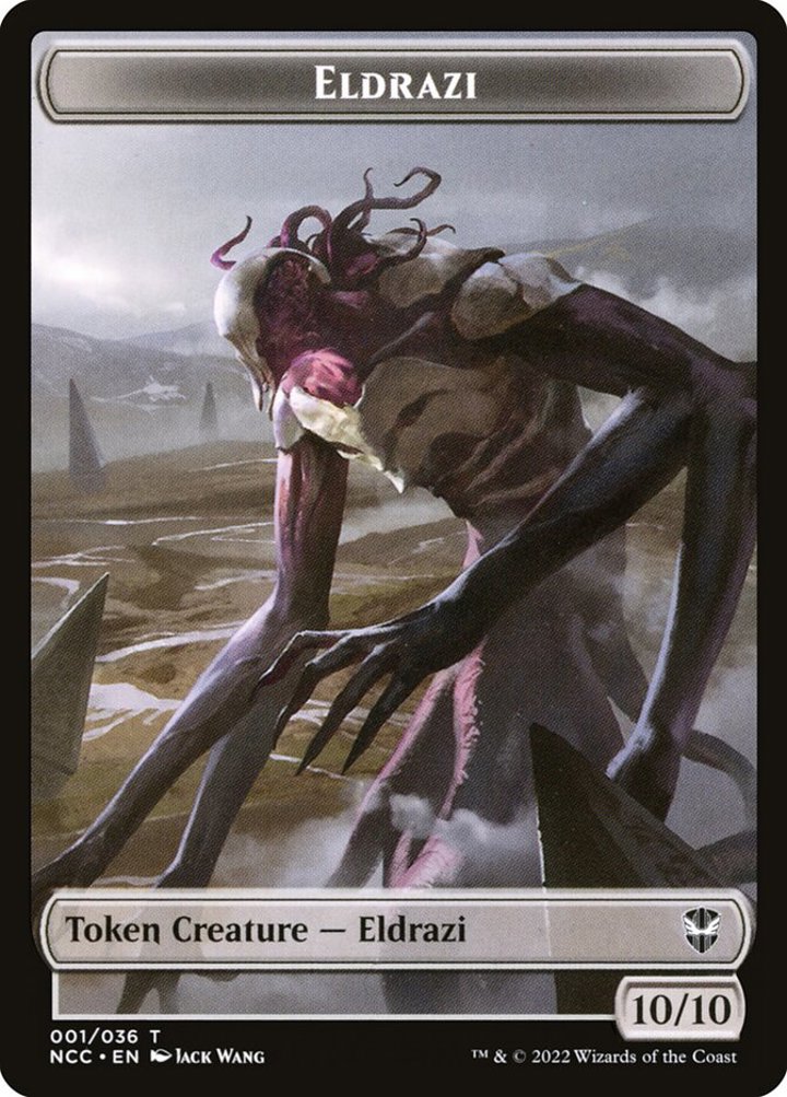 Eldrazi Token (C 10/10) // Human Soldier Token (W 1/1)