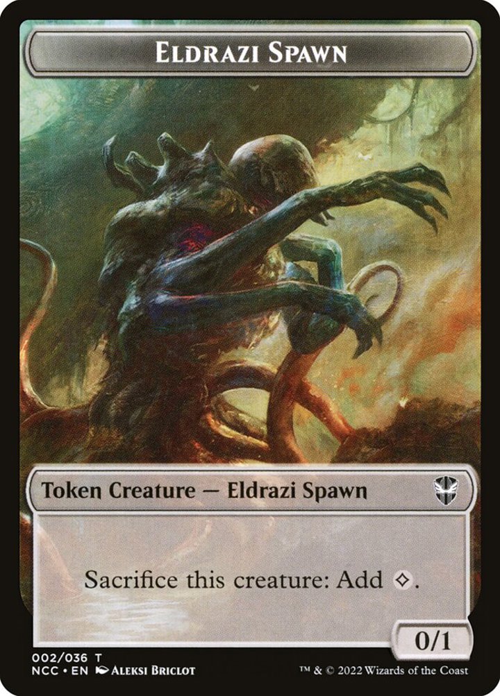 Eldrazi Spawn Token (C 0/1) // Human Token (W 1/1)