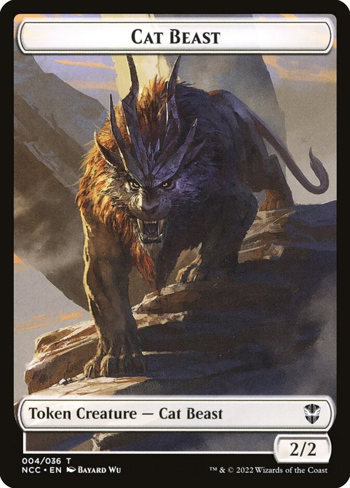 Cat Beast Token (W 2/2) // Soldier Token (W 1/1 Lifelink)