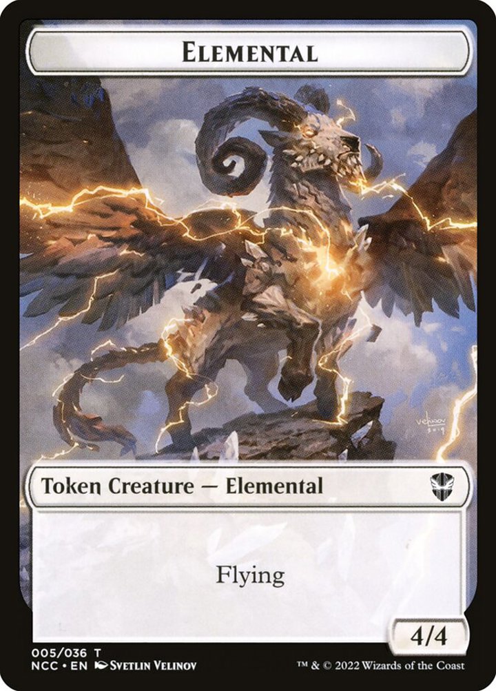 Elemental Token (W 4/4) // Clue Token