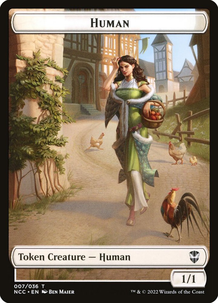 Eldrazi Spawn Token (C 0/1) // Human Token (W 1/1)