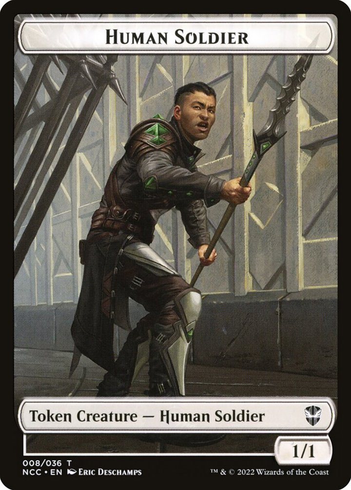 Eldrazi Token (C 10/10) // Human Soldier Token (W 1/1)