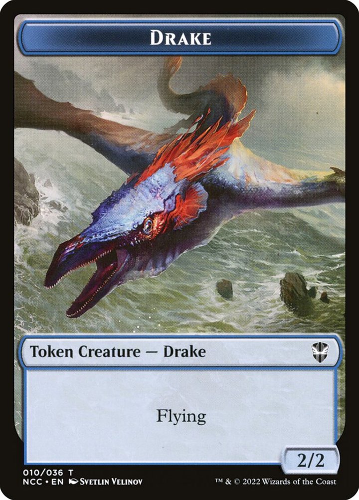 Drake Token (U 2/2) // Zombie Token (B 2/2)
