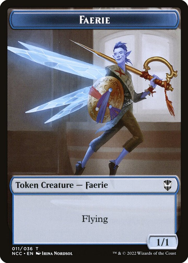 Faerie Token (U 1/1) // Rogue Token (B 2/2)