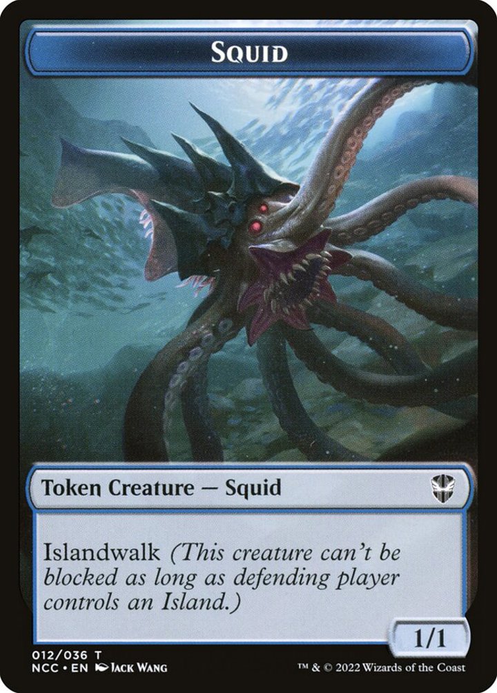 Squid Token (U 1/1) // Treasure Token