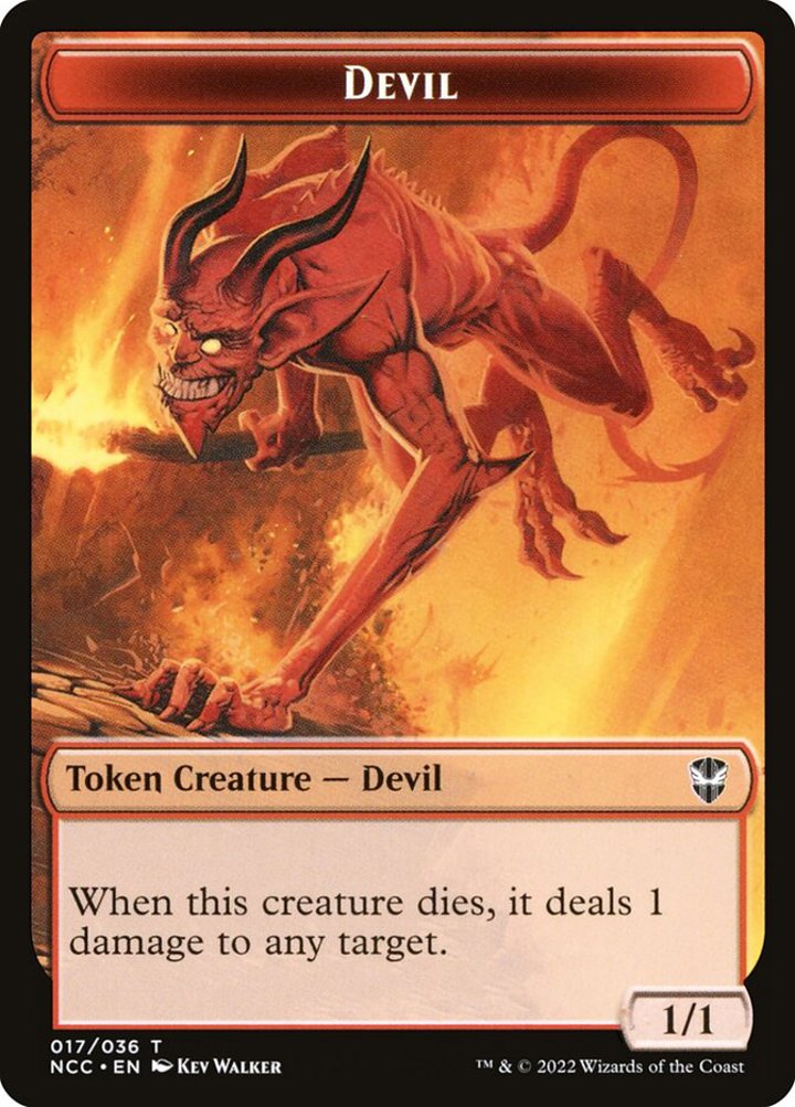 Devil Token (R 1/1) // Soldier Token (RW 1/1)