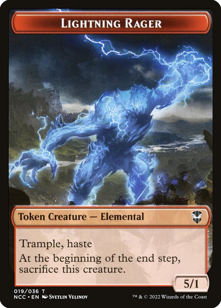 Lightning Rager (R 5/1) // Rogue (B 2/2)