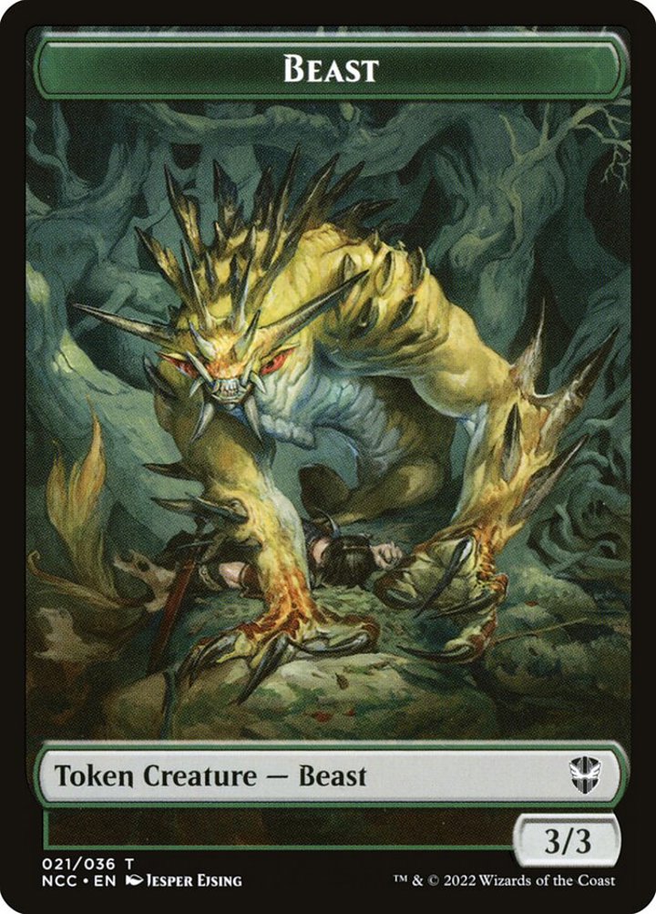 Beast Token (G 3/3) // Plant Token (G 0/1)