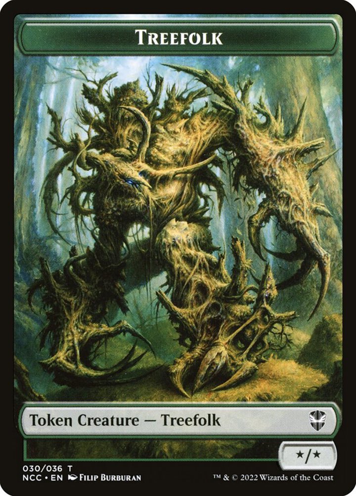 Treefolk Token (G */*) // Spider Token (G 1/2)