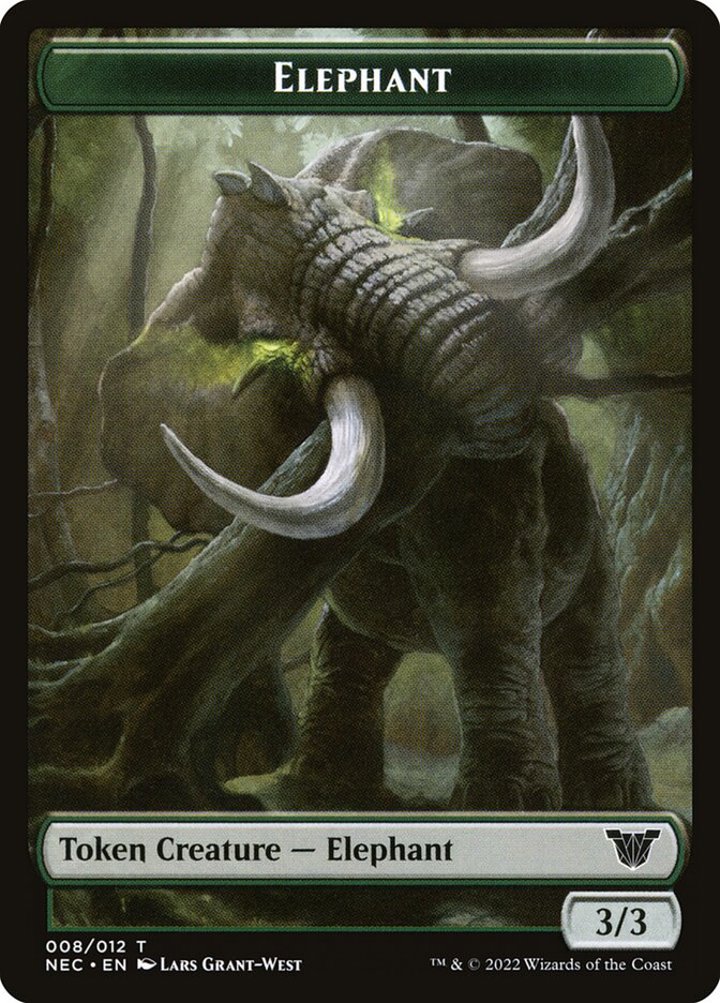 Angel Token (W 4/4) // Elephant Token (G 3/3)