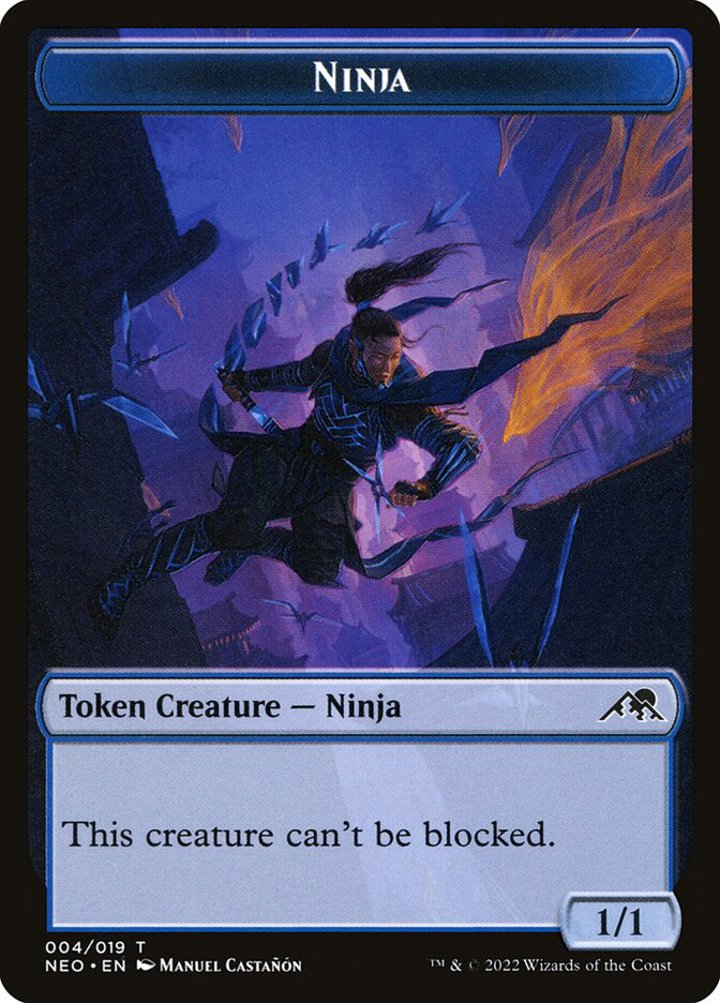 Ninja Token (Blue 1/1)