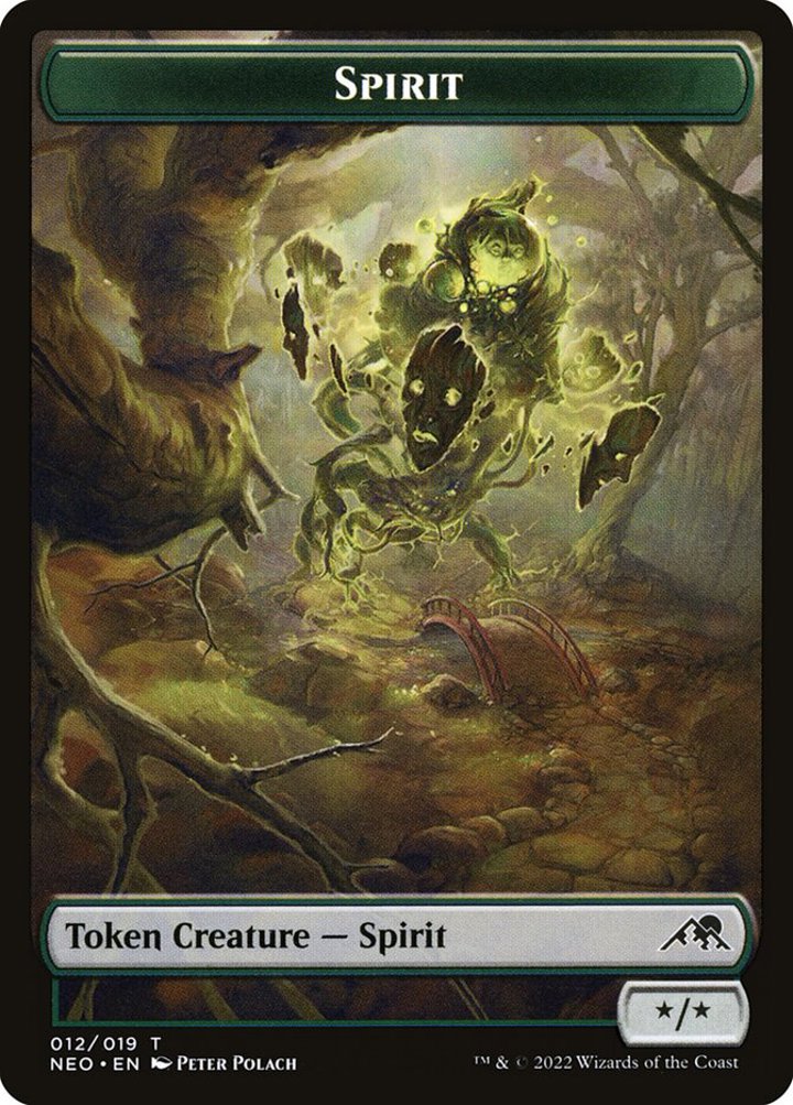 Spirit Token (G */*) // Samurai Token (W 2/2)