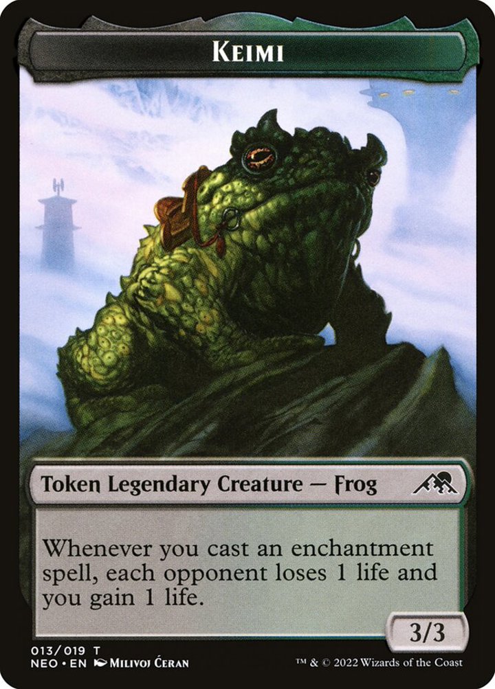 Keimi Token (BG 3/3) // Samurai Token (W 2/2)