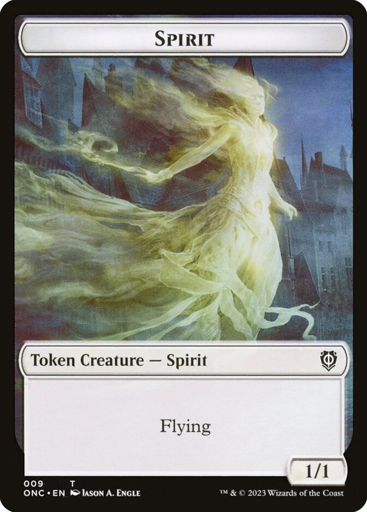 Human Token (W 1/1) // Spirit Token (W 1/1)
