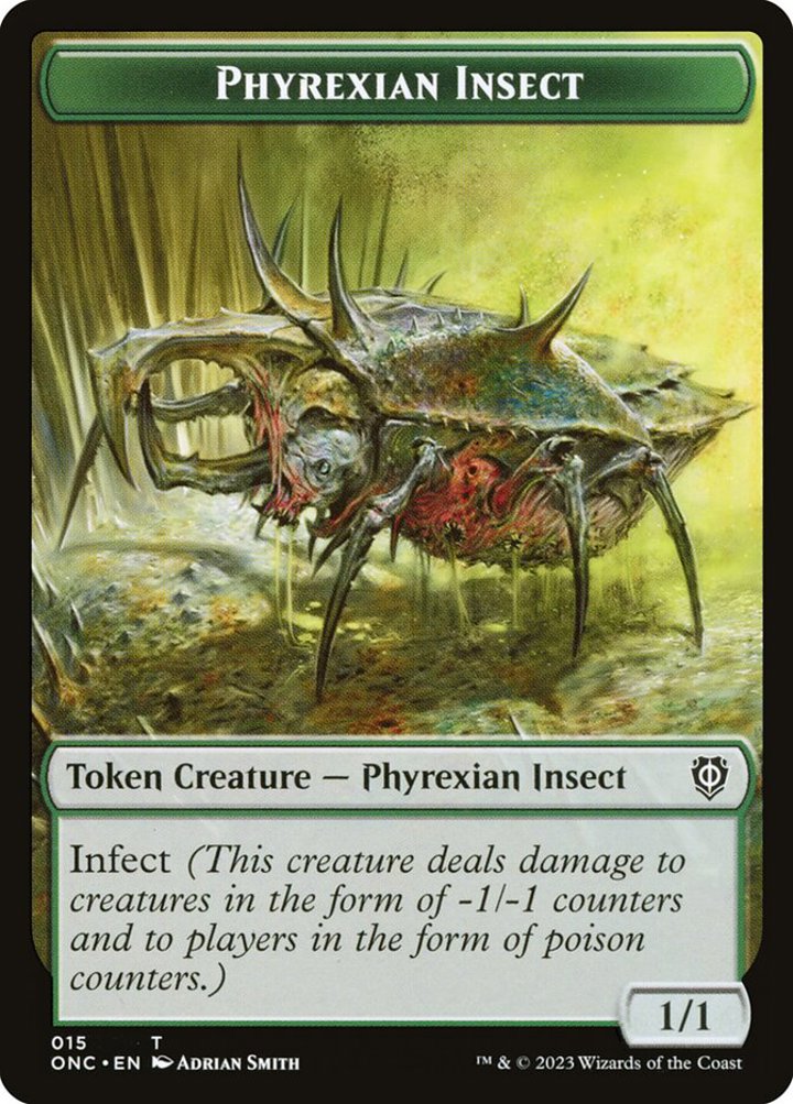 Phyrexian Mite Token (A 1/1) // Phyrexian Insect Token (G 1/1)
