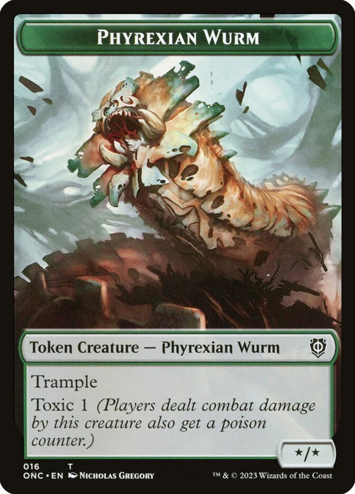 Phyrexian Wurm Token (G */*) // Phyrexian Insect Token (G 1/1)