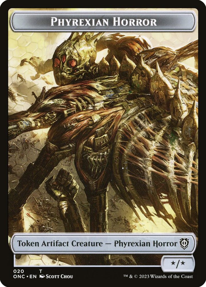Phyrexian Wurm Token (G */*) // Phyrexian Horror Token (A */*)