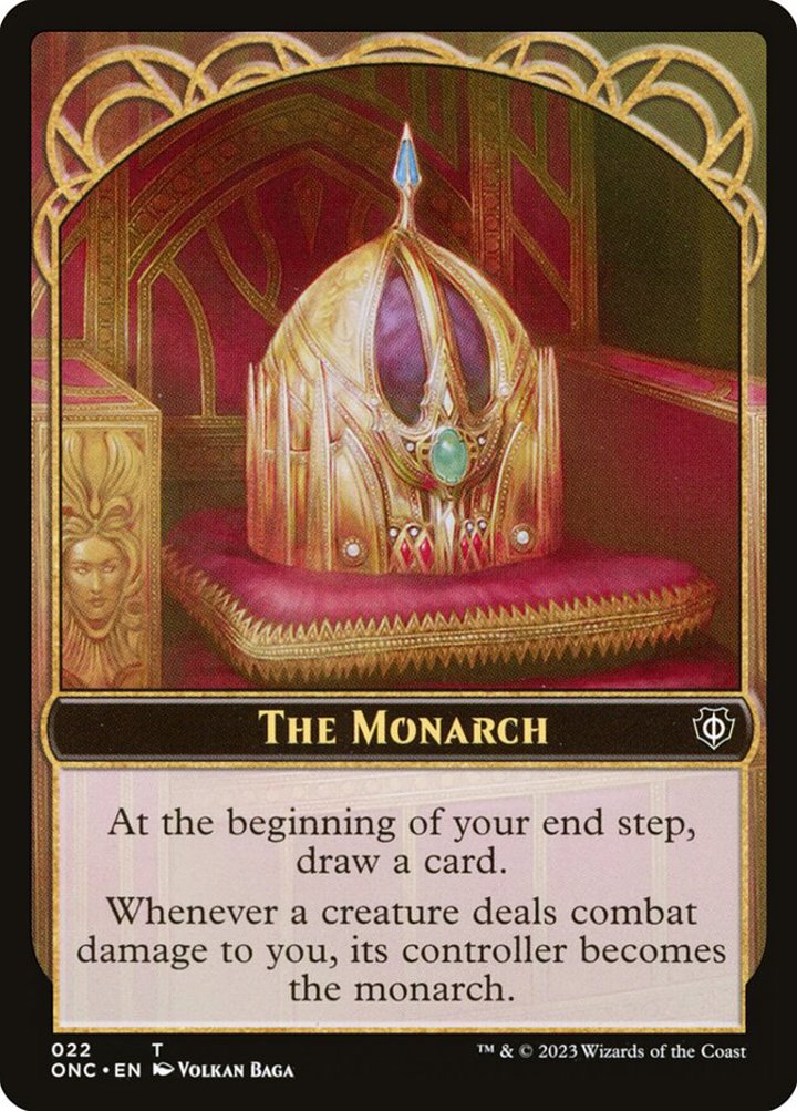Golem Token (A */* Haste) // The Monarch
